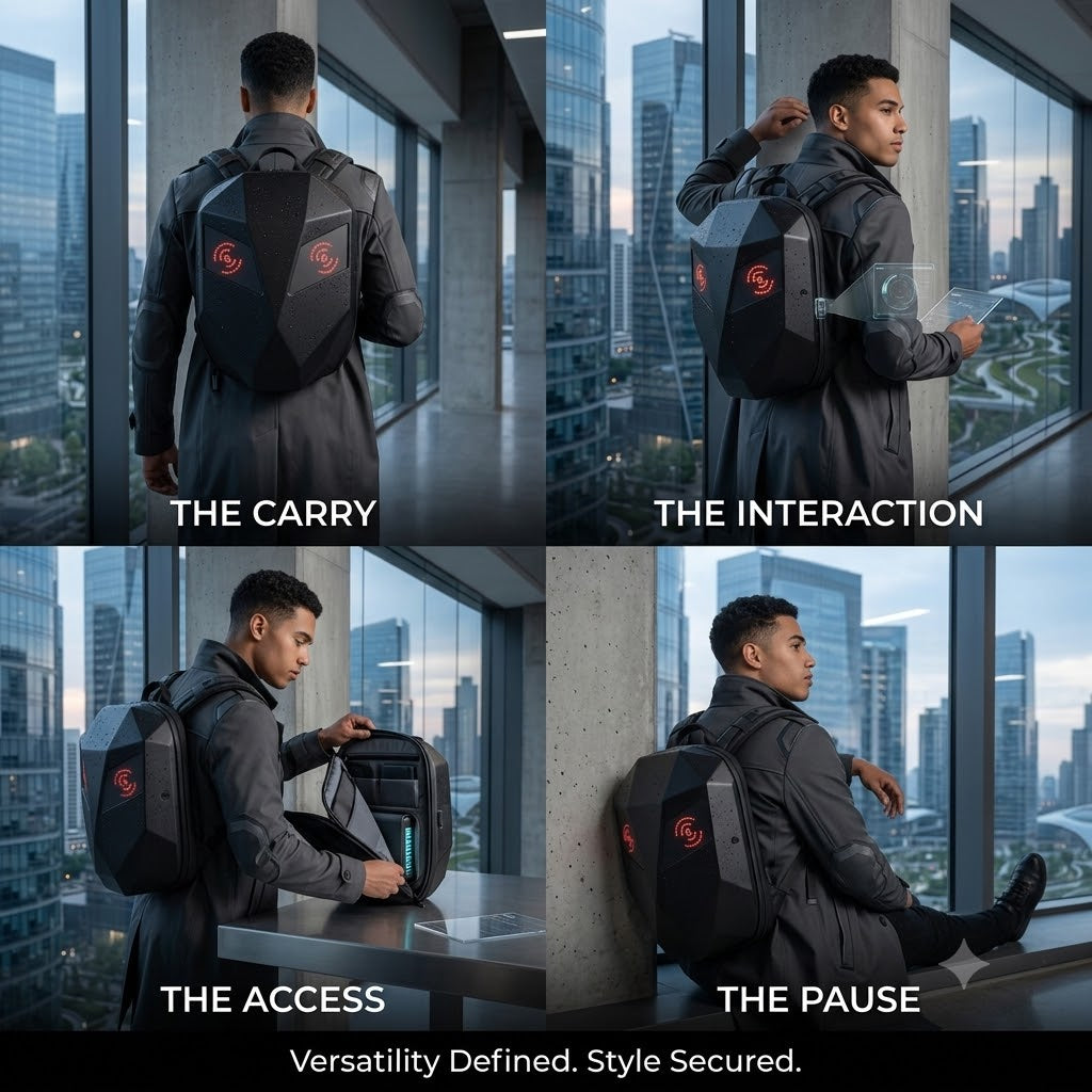 Smart LED Mecha Backpack - App Controlled