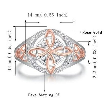 Cross-border hot-selling two-color zircon ring jewelry niche design temperament versatile high-end ring ring bracelet women