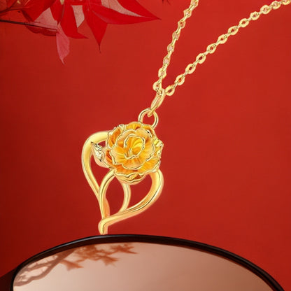Best-selling Vietnamese sand gold lucky bag, wealth flower pendant, collarbone chain, heart rose necklace, copper gold-plated clover necklace
