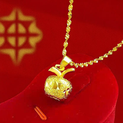 Best-selling Vietnamese sand gold lucky bag, wealth flower pendant, collarbone chain, heart rose necklace, copper gold-plated clover necklace