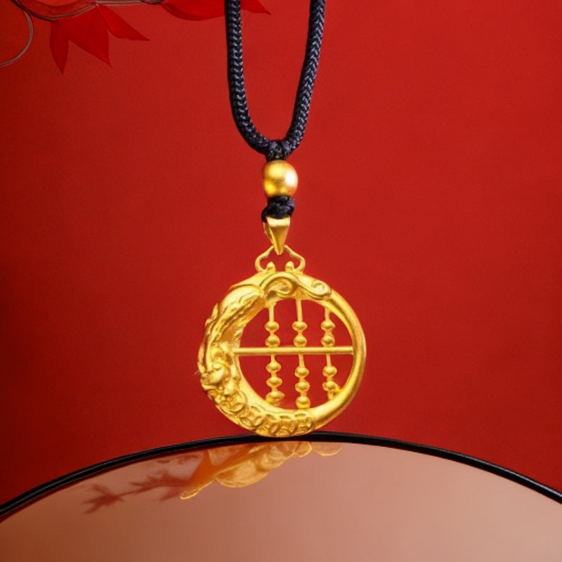 Best-selling Vietnamese sand gold lucky bag, wealth flower pendant, collarbone chain, heart rose necklace, copper gold-plated clover necklace