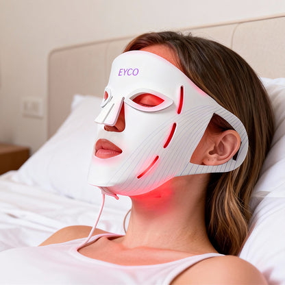 7-Color LED Photon Light Therapy Face Mask  Silicone 7-in-1 Red Blue Light Beauty Device