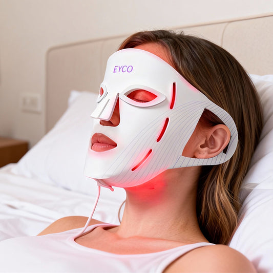 7-Color LED Photon Light Therapy Face Mask  Silicone 7-in-1 Red Blue Light Beauty Device