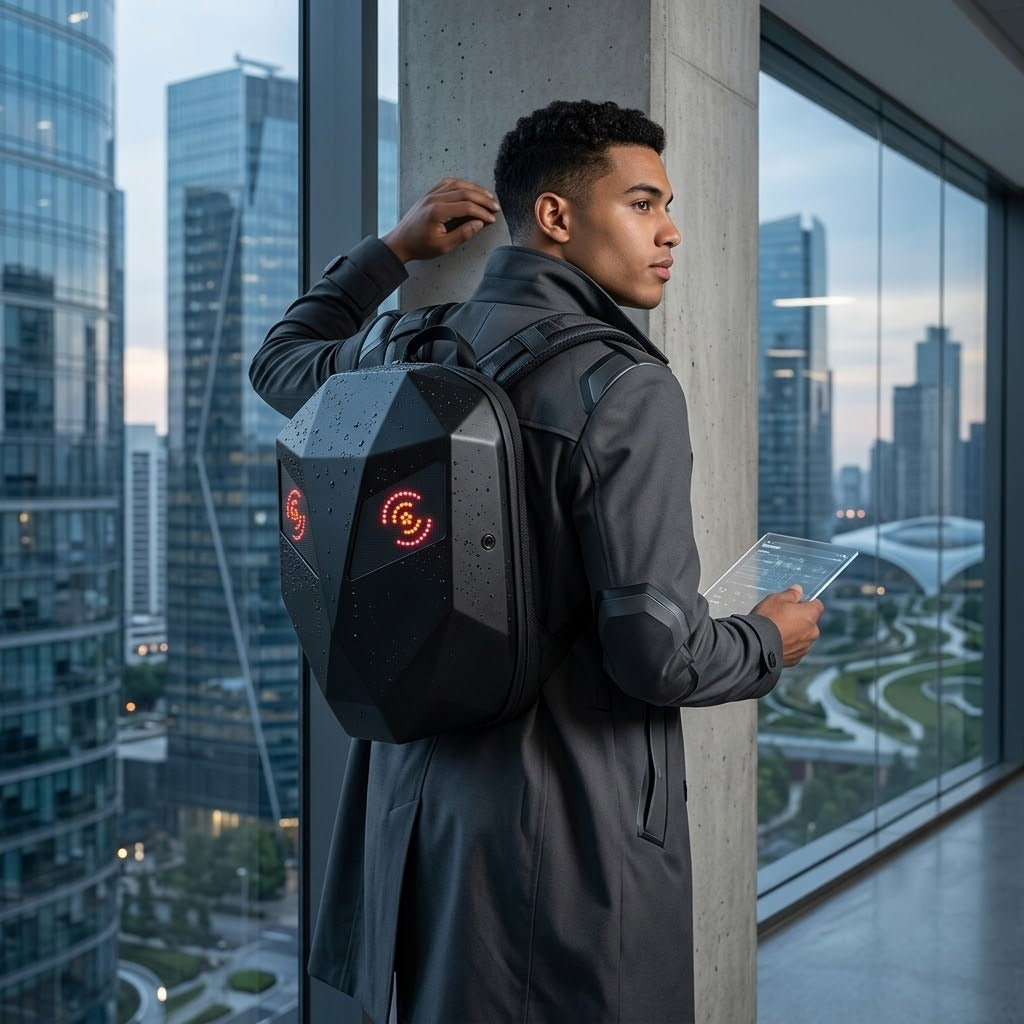 Smart LED Mecha Backpack - App Controlled