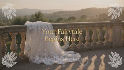 Classic Long Sleeve 3D Lace Wedding Dress – Pure White & Ivory Floor-Length Bridal Gown